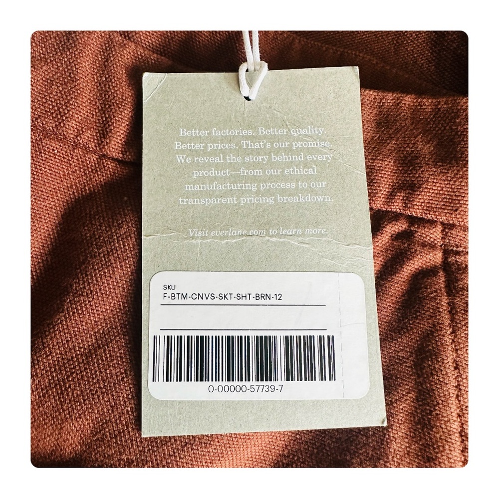 β
NWT Everlane Canvas Stamp Skirt - Brick Brown β
- Picture 16 of 17